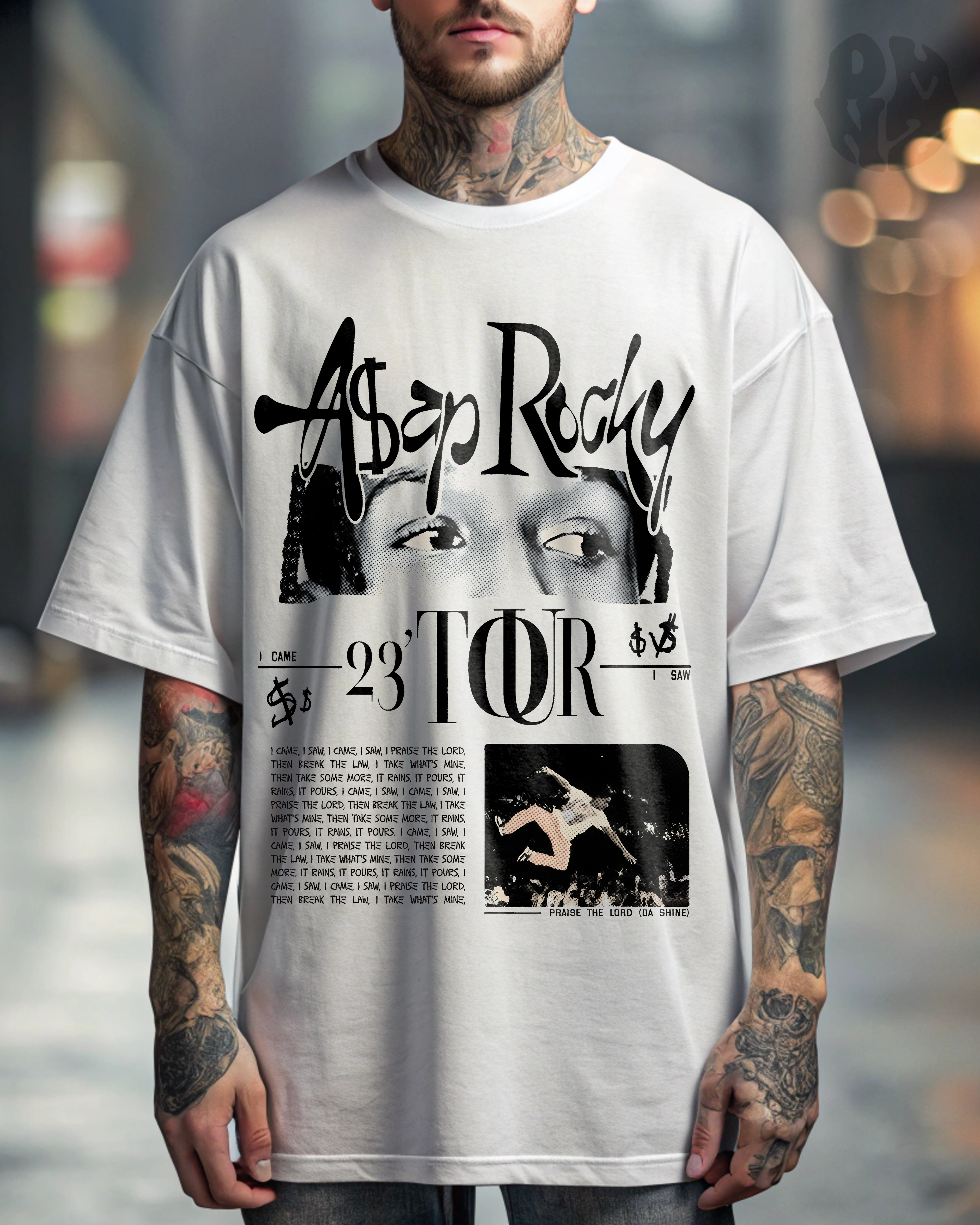 T-SHIRT ILLUSTRÉ - A$AP ROCKY TOUR