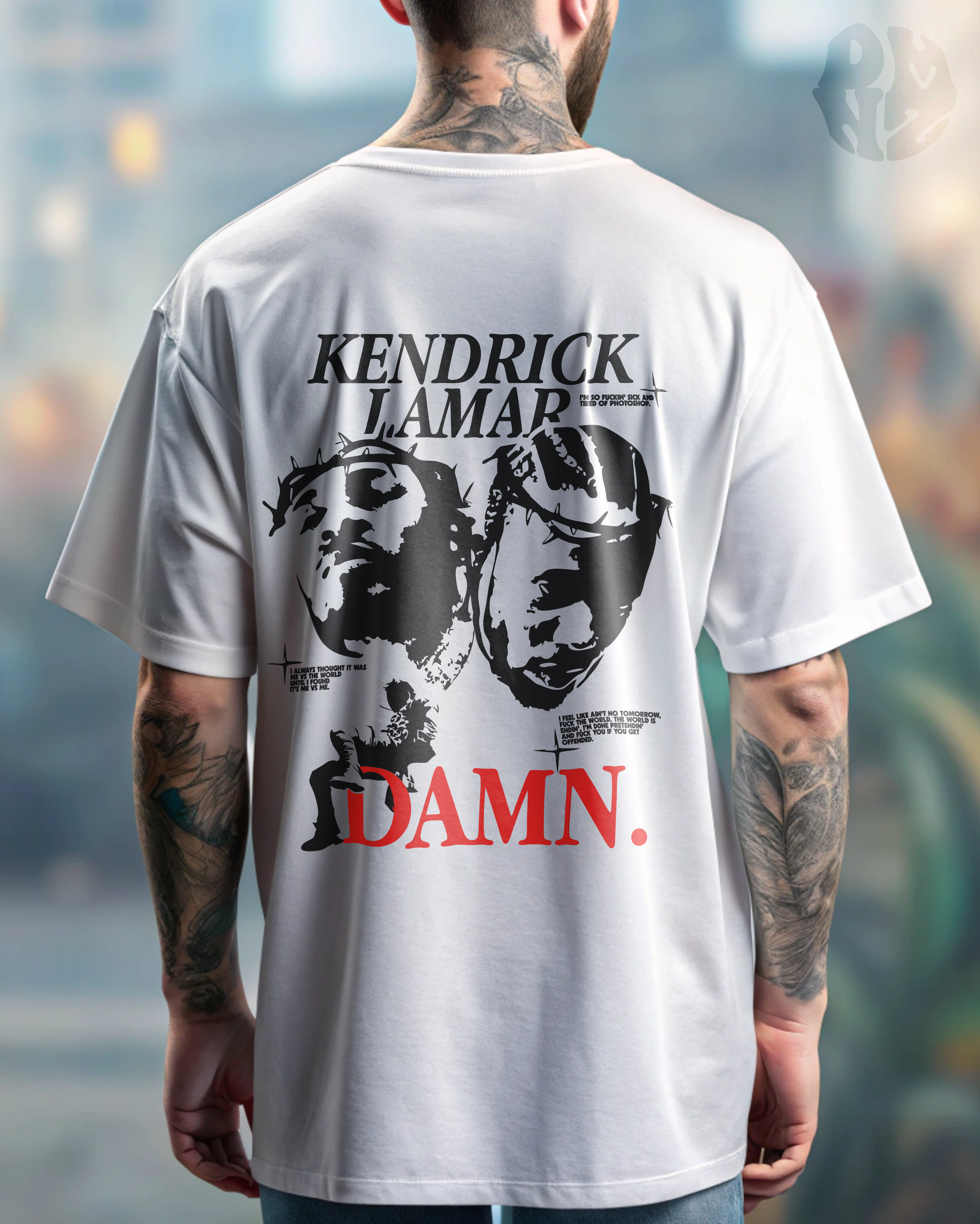 T-SHIRT ILLUSTRÉ - KENDRICK LAMAR (DAMN)