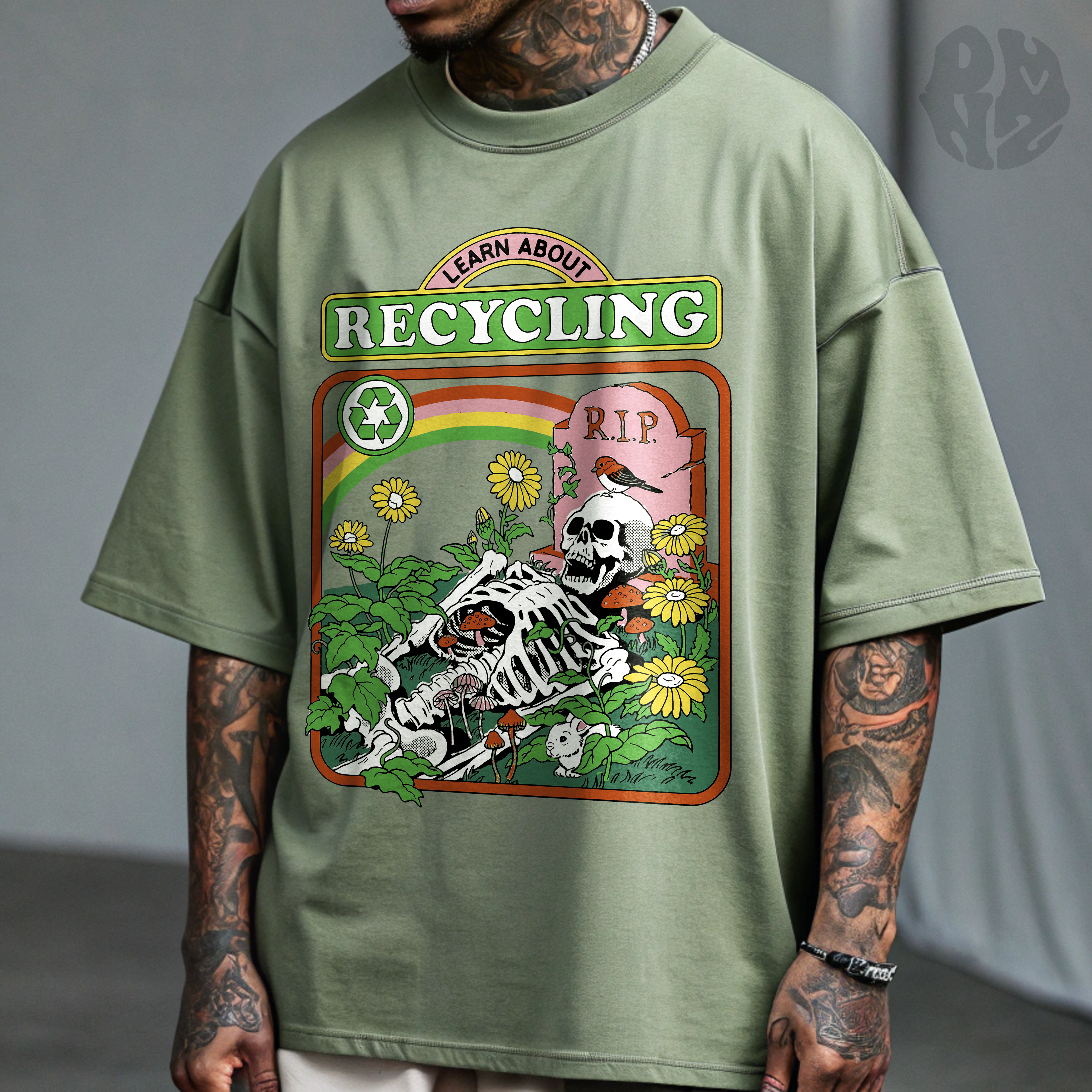 T-SHIRT RHODES - RECYCLAGE