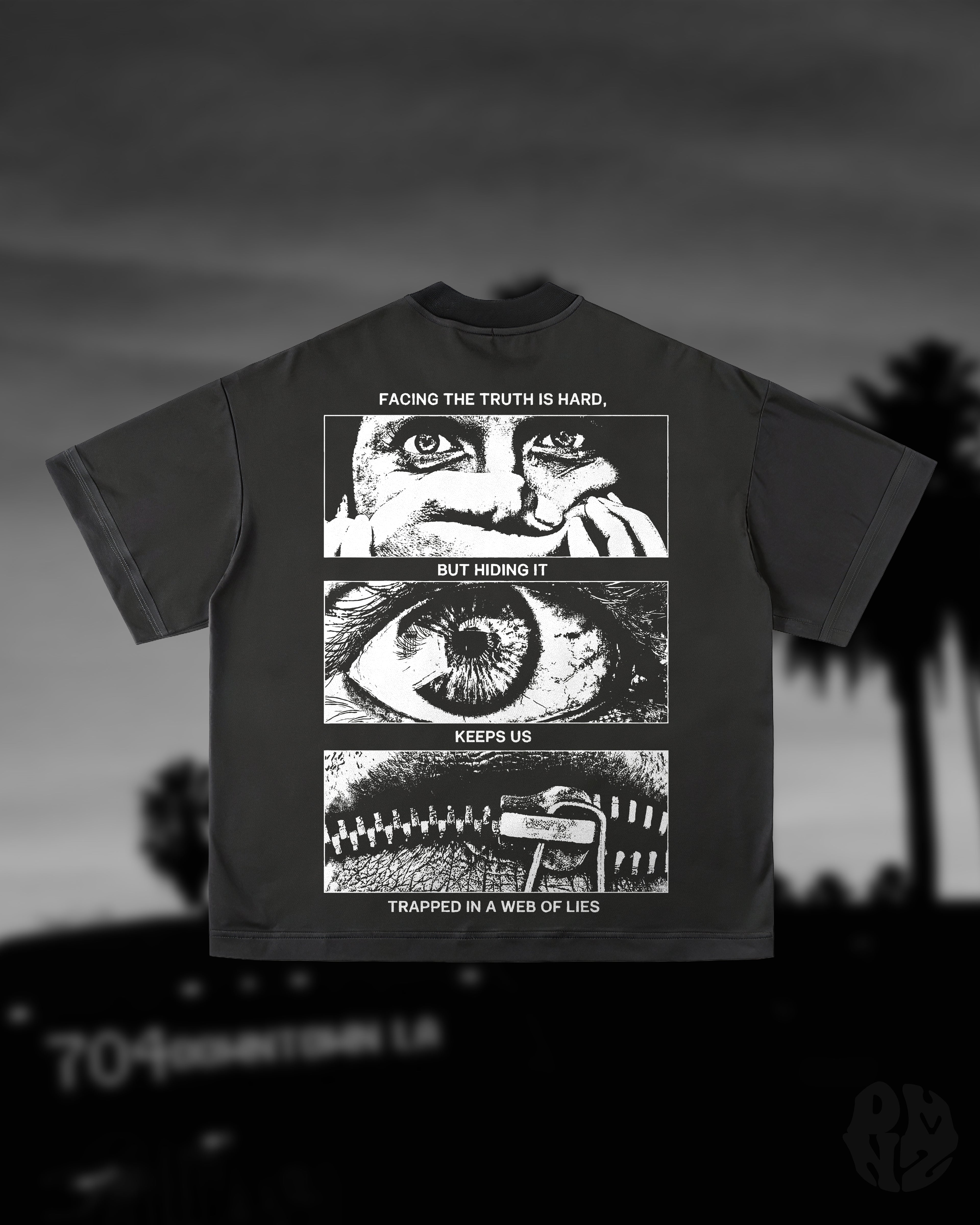 T-SHIRT ILLUSTRÉ - TOILE DE MENSONGES