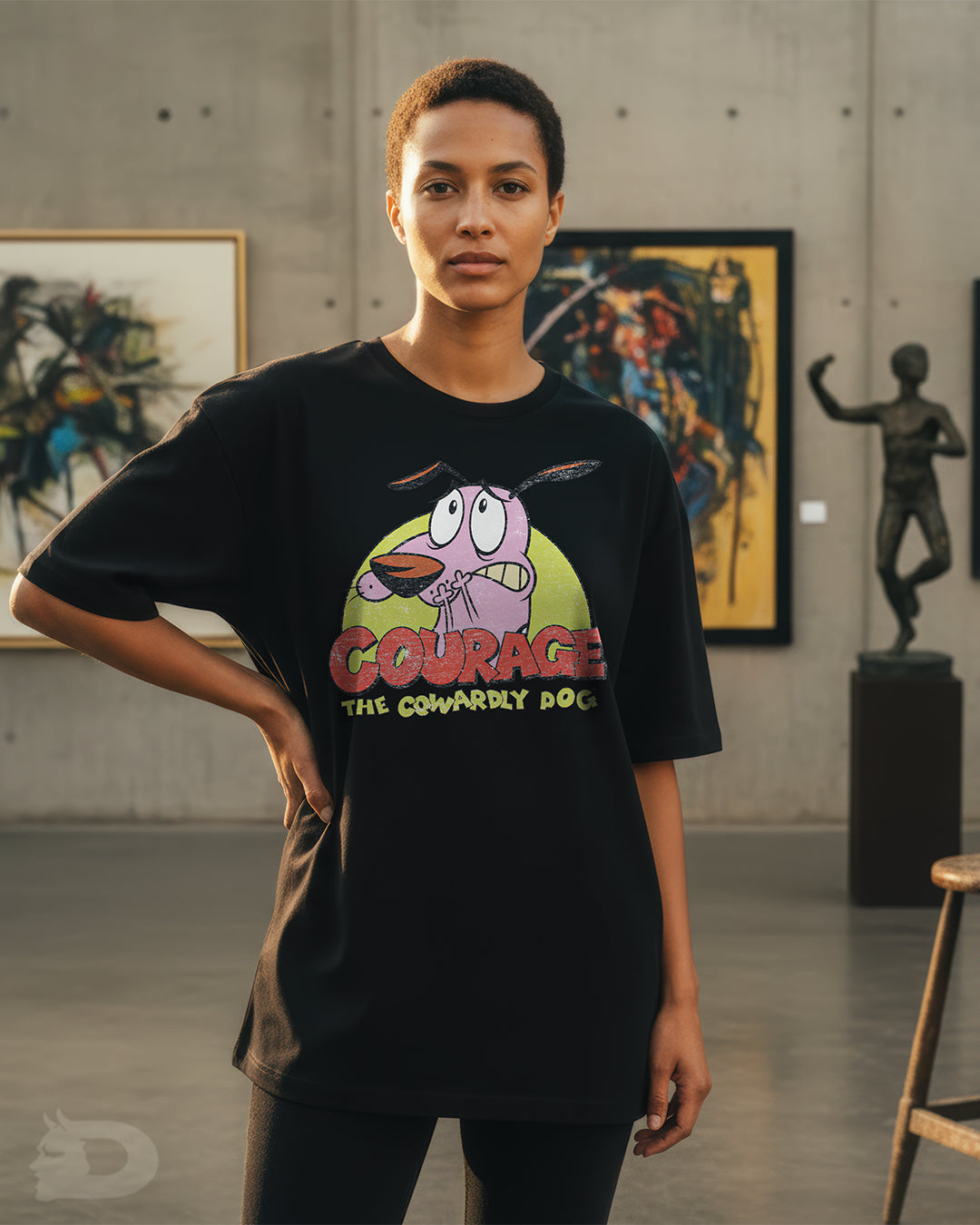 CAMISETA CARTOON - CORAJE