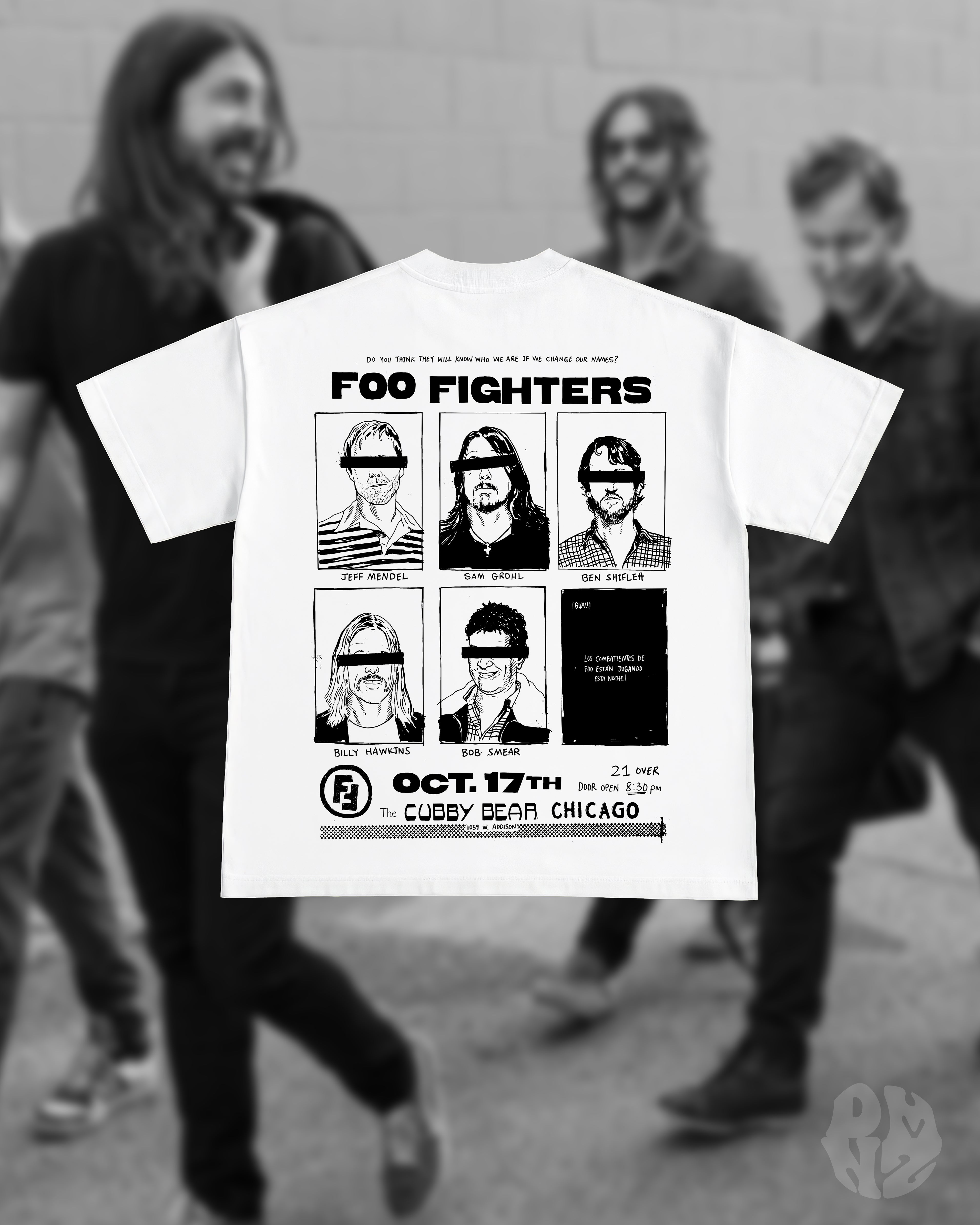 CAMISETA PÓSTER - FOO FIGHTERS